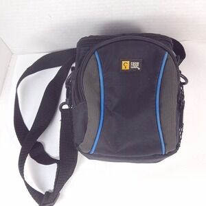 Case Logic camera case bag compact point & shoot film black blue caselogic strap